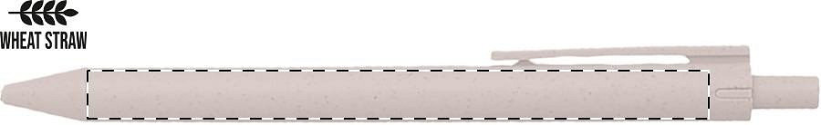 Ballpoint pen barrel - right handed