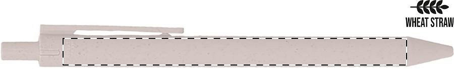 Ballpoint pen barrel - left handed