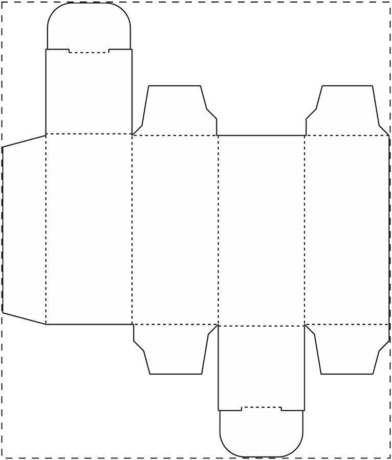 Custom paperboard box