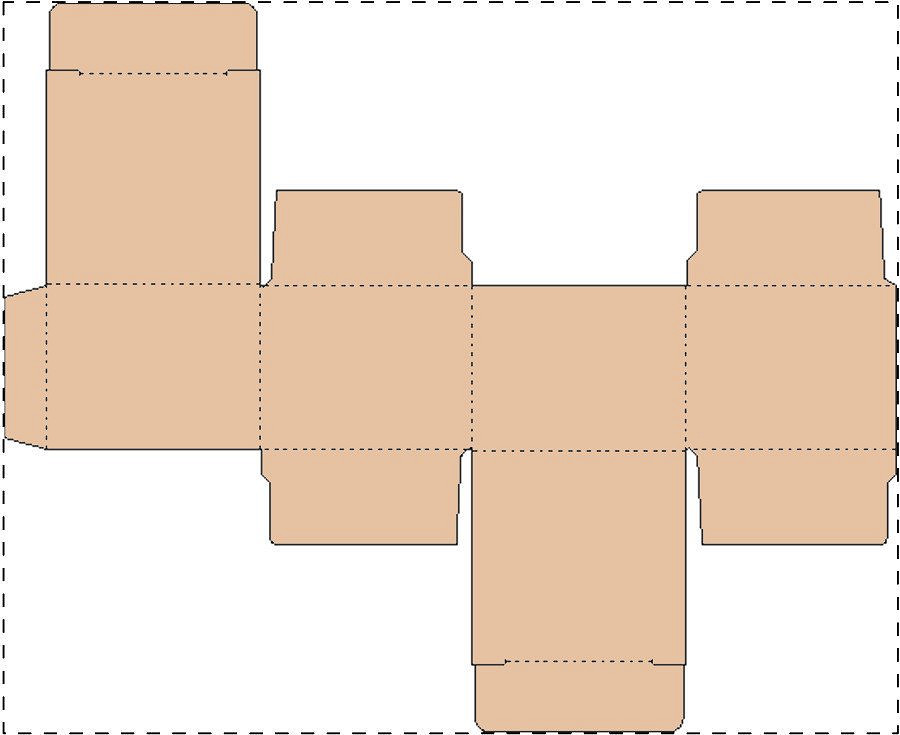 Custom kraft paperboard box