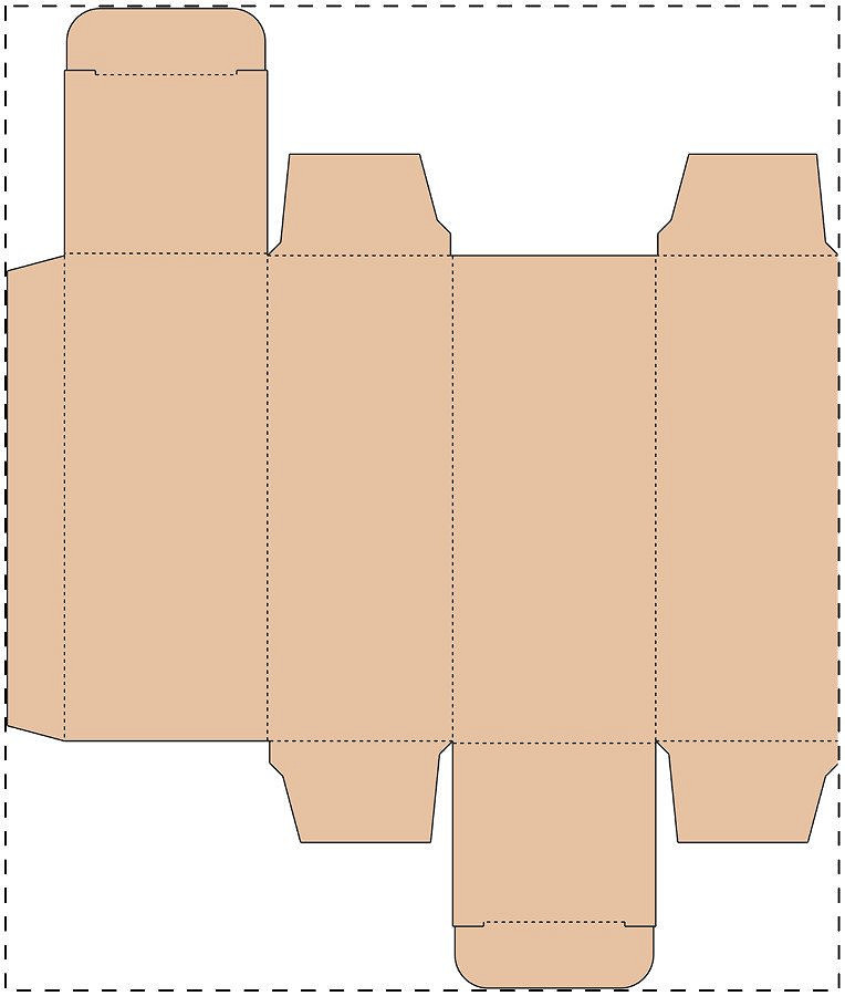 Custom kraft paperboard box