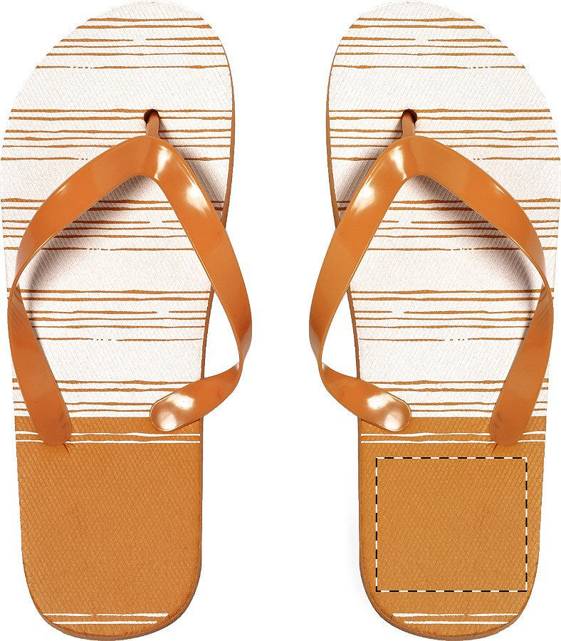 Right sole - below heel