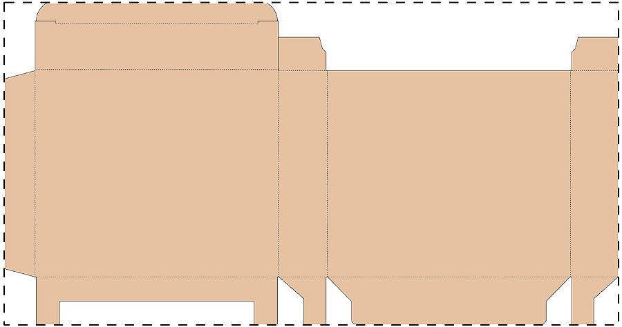 Custom kraft paperboard box