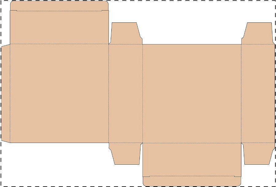 Custom kraft paperboard box