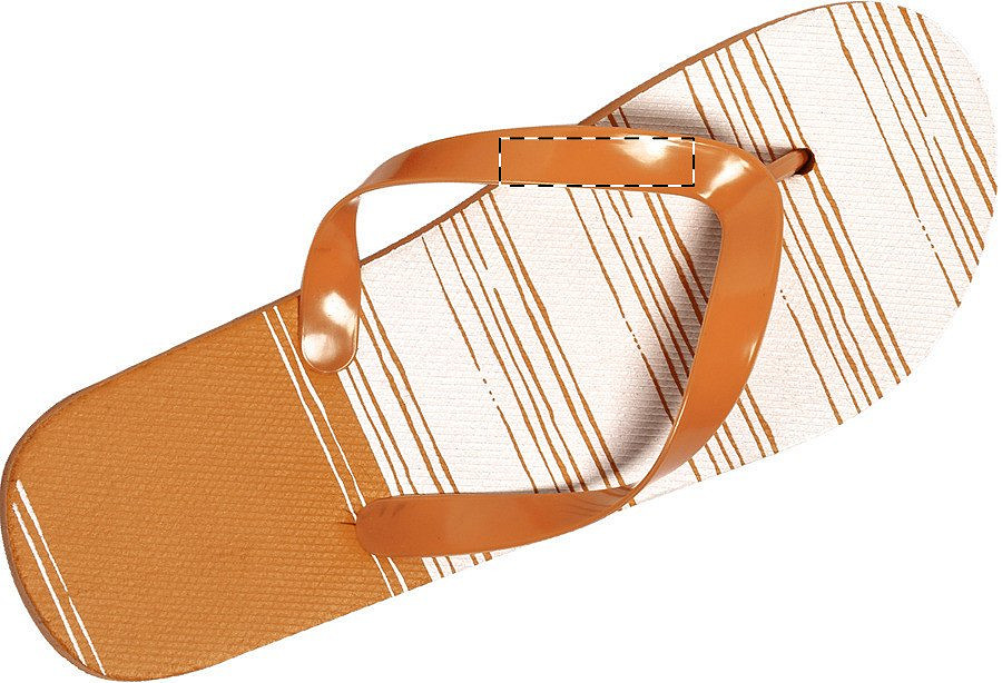 Right slipper - left strap