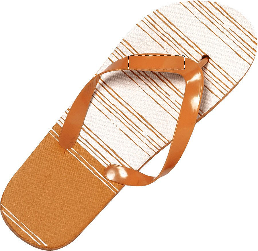 Left slipper - left strap