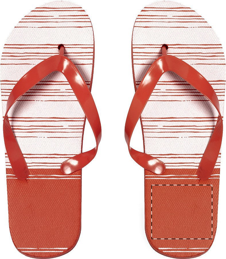 Right sole - below heel