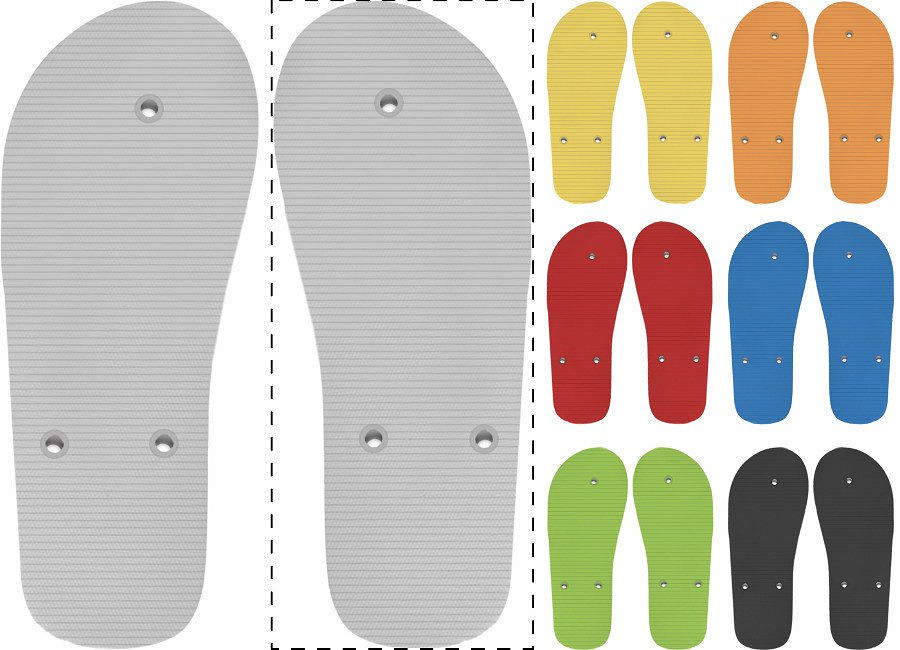 Right sole - bottom