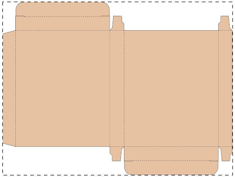 Custom kraft paperboard box