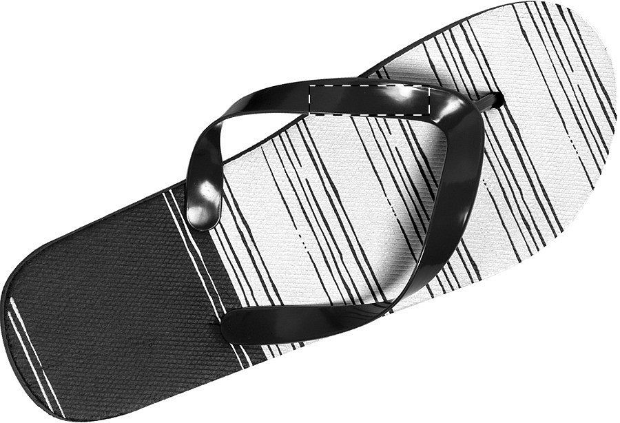 Right slipper - left strap