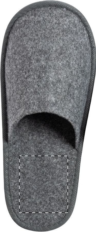 Left sole - below heel