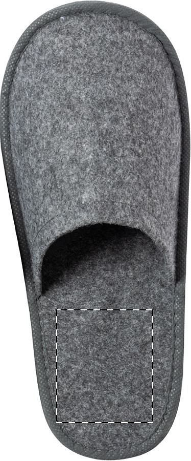 Right sole - below heel