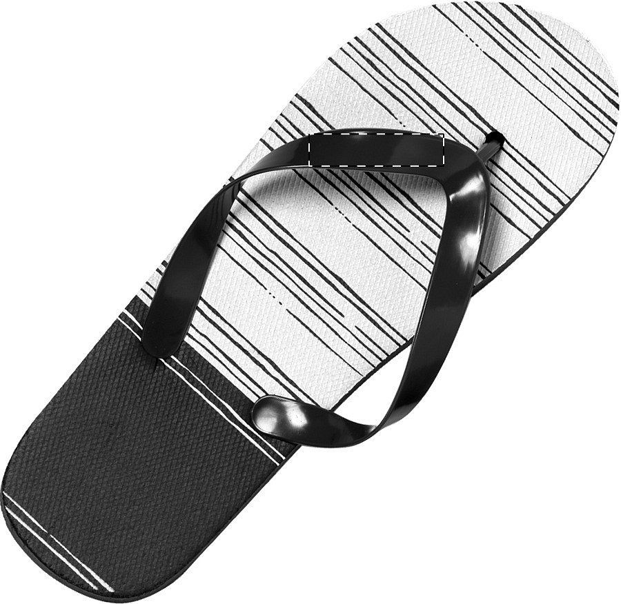 Left slipper - left strap