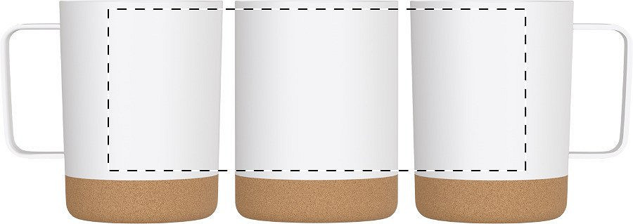 Rotary screen printing opposite of the handle