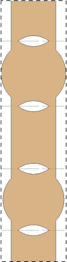 Kraft paper ring