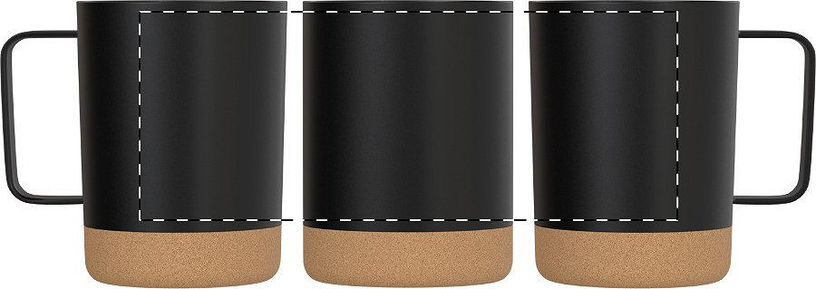 Rotary screen printing opposite of the handle