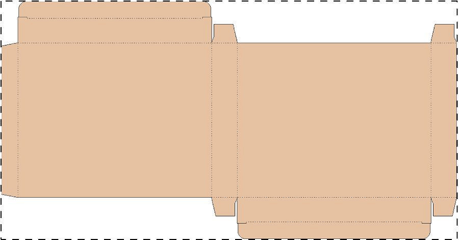 Custom kraft paperboard box