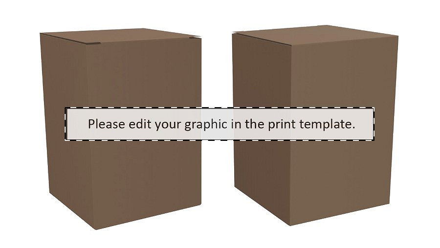 Custom kraft paperboard box