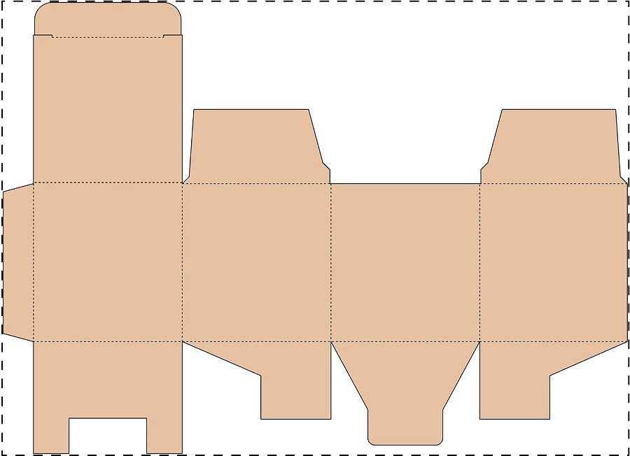 Custom kraft paperboard box