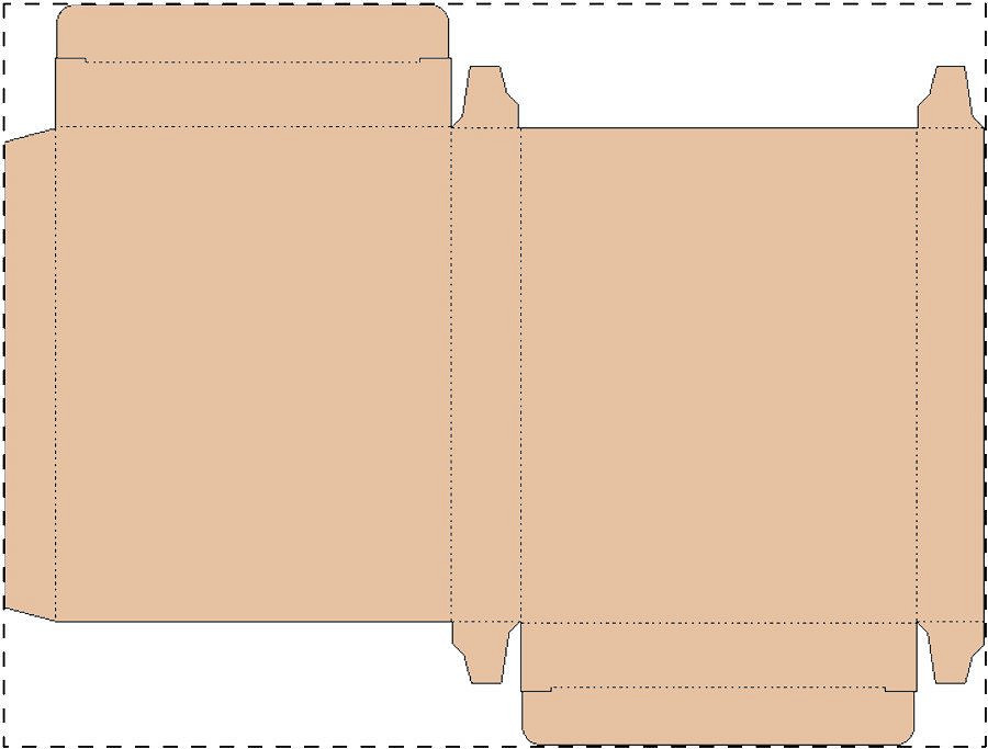 Custom kraft paperboard box