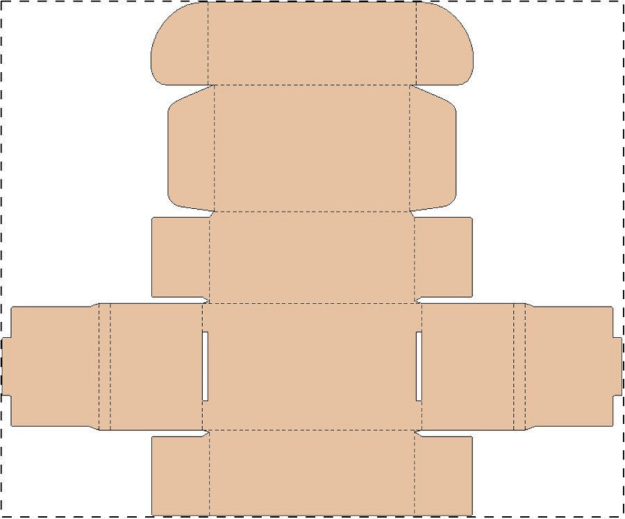 Custom kraft corrugated box