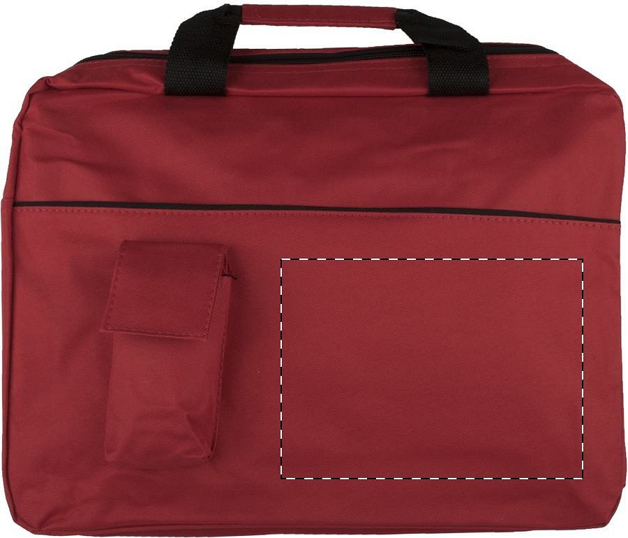 Front side - below zip