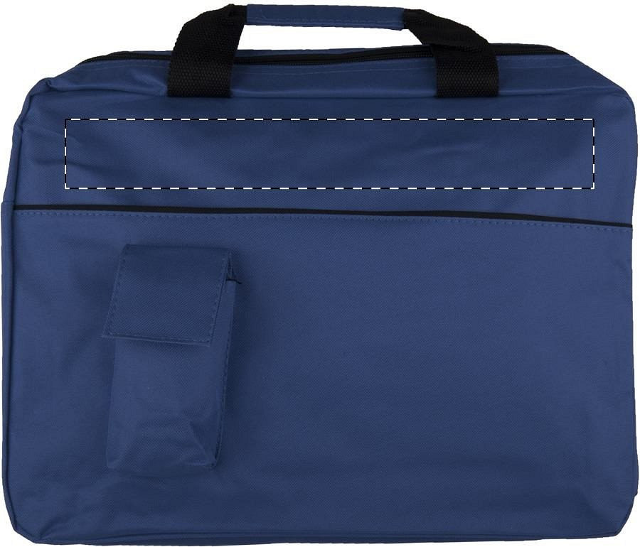 Front side - above zip