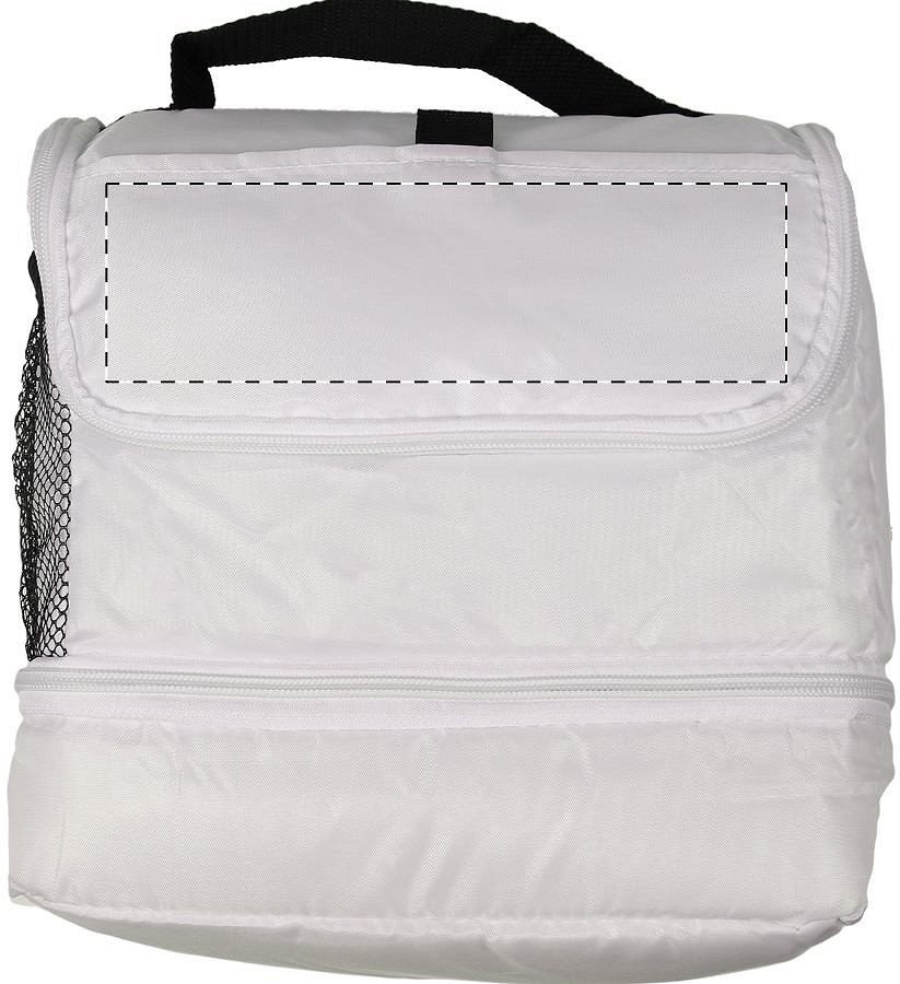 Front side - below zip