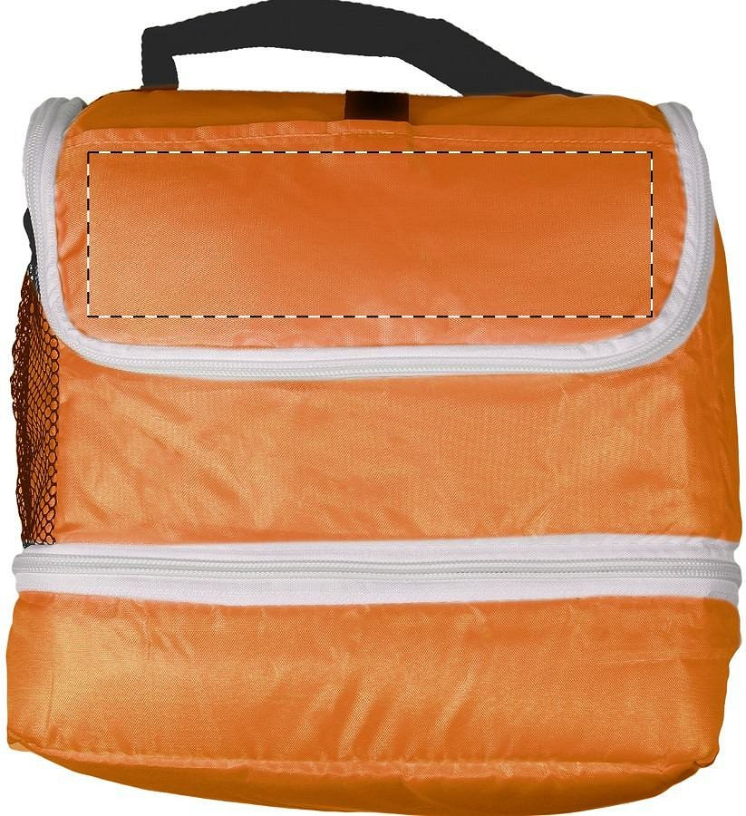 Front side - below zip