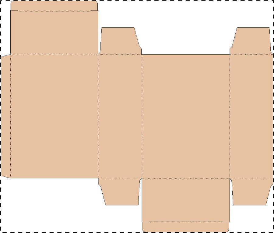 Custom kraft paperboard box