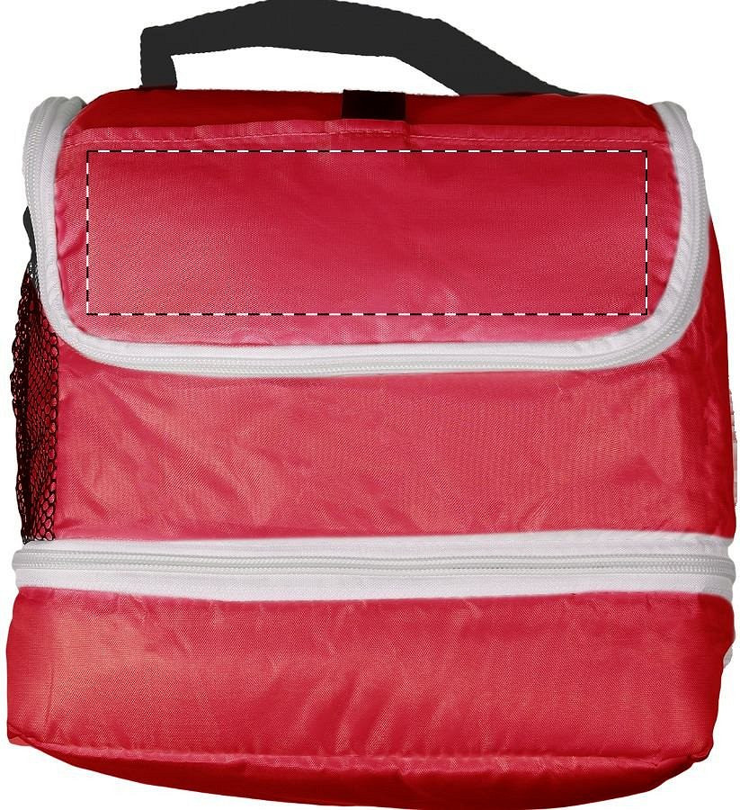 Front side - below zip