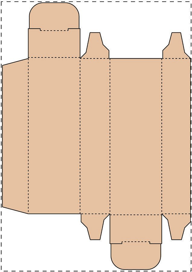 Custom kraft paperboard box