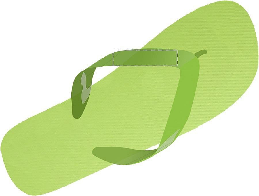 Right slipper - left strap