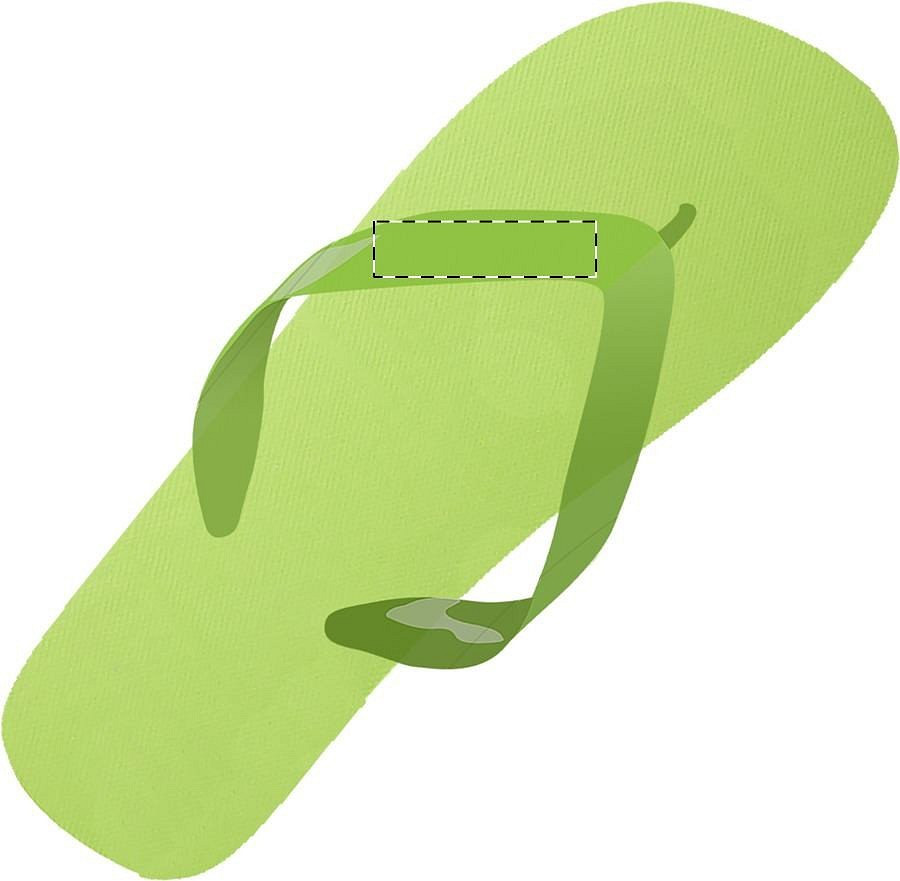 Left slipper - left strap