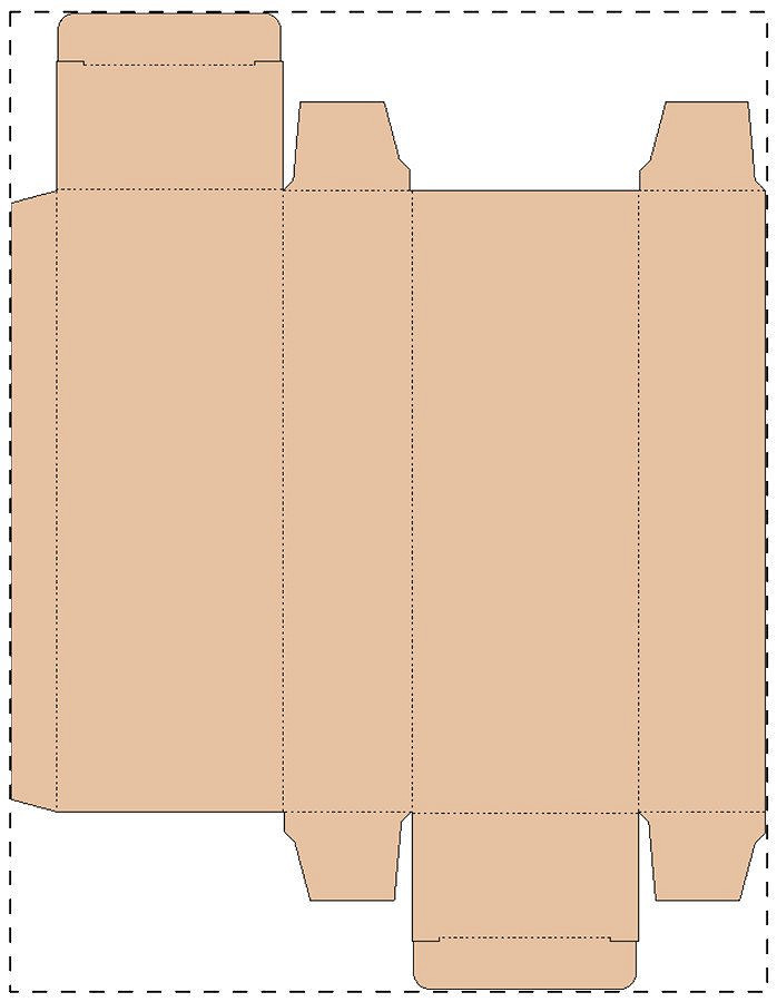 Custom kraft paperboard box