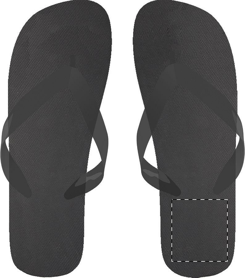 Right sole - below heel