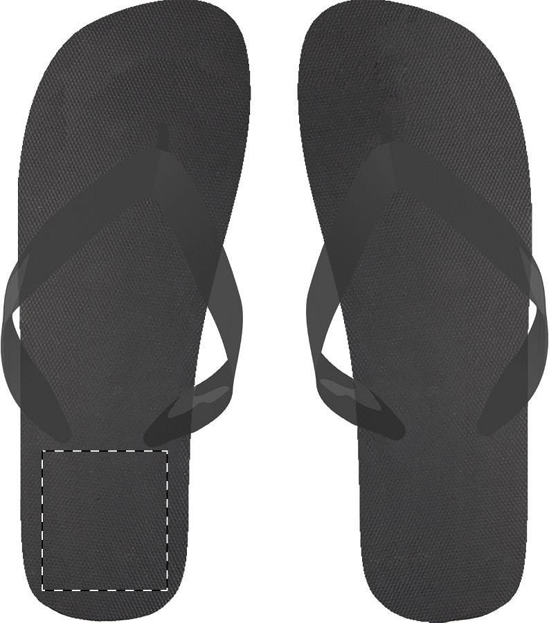 Left sole - below heel