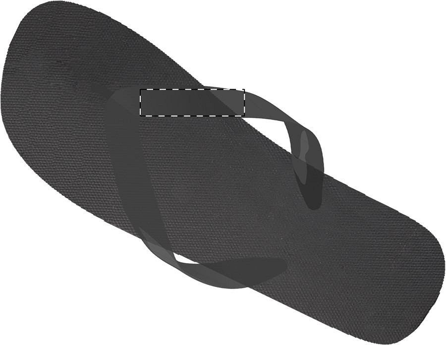 Left slipper - right strap