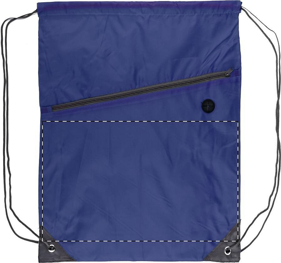 Front side - below zip