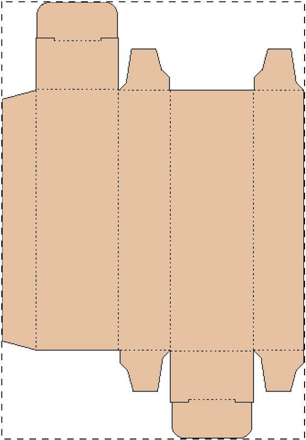 Custom kraft paperboard box