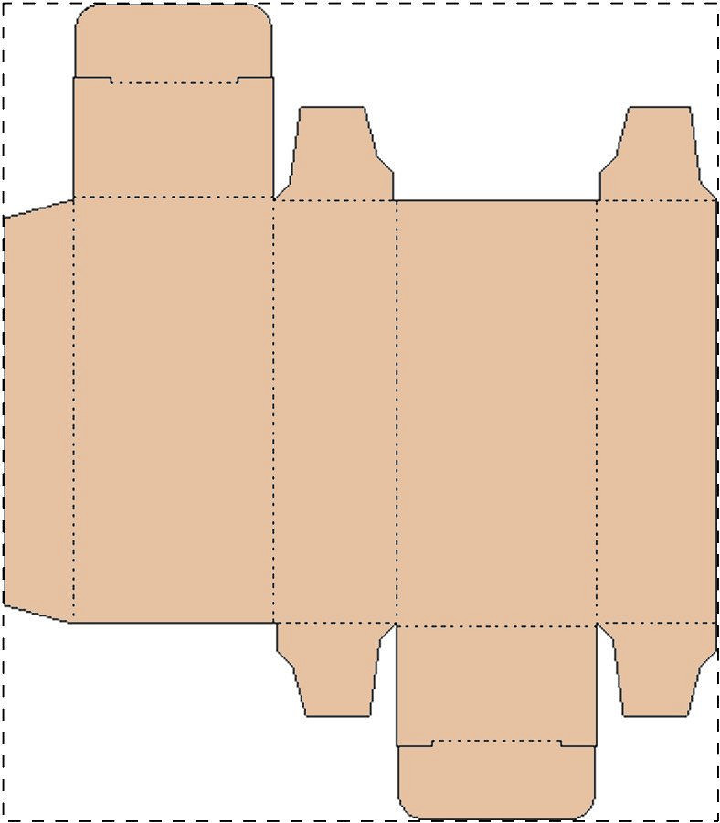 Custom kraft paperboard box