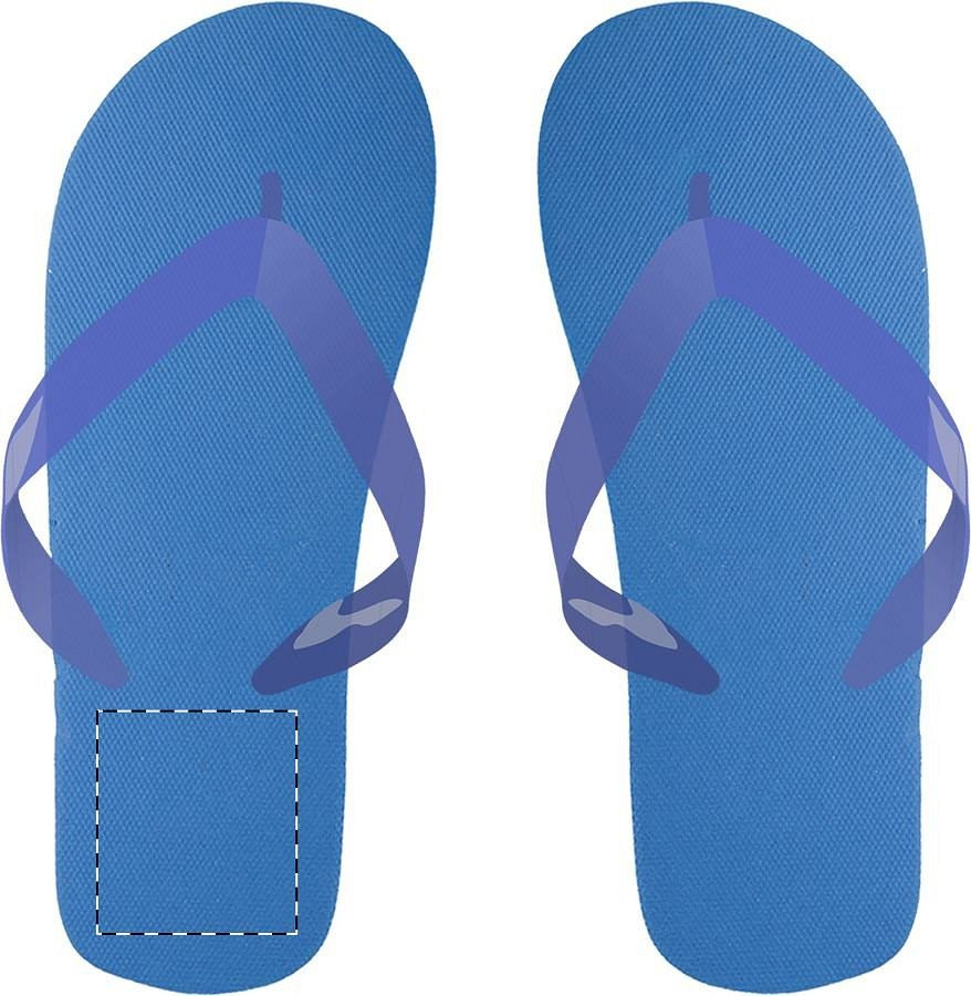 Left sole - below heel