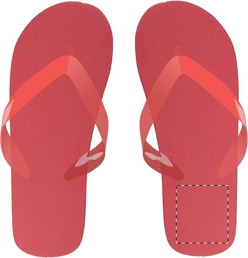 Right sole - below heel