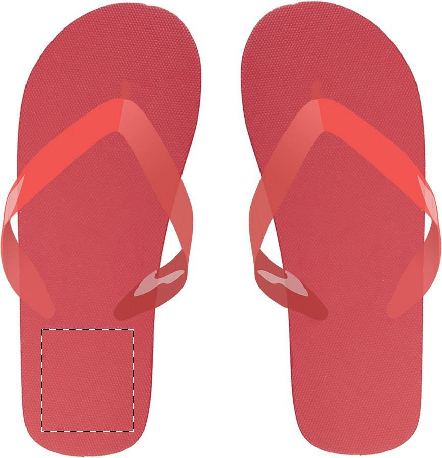 Left sole - below heel