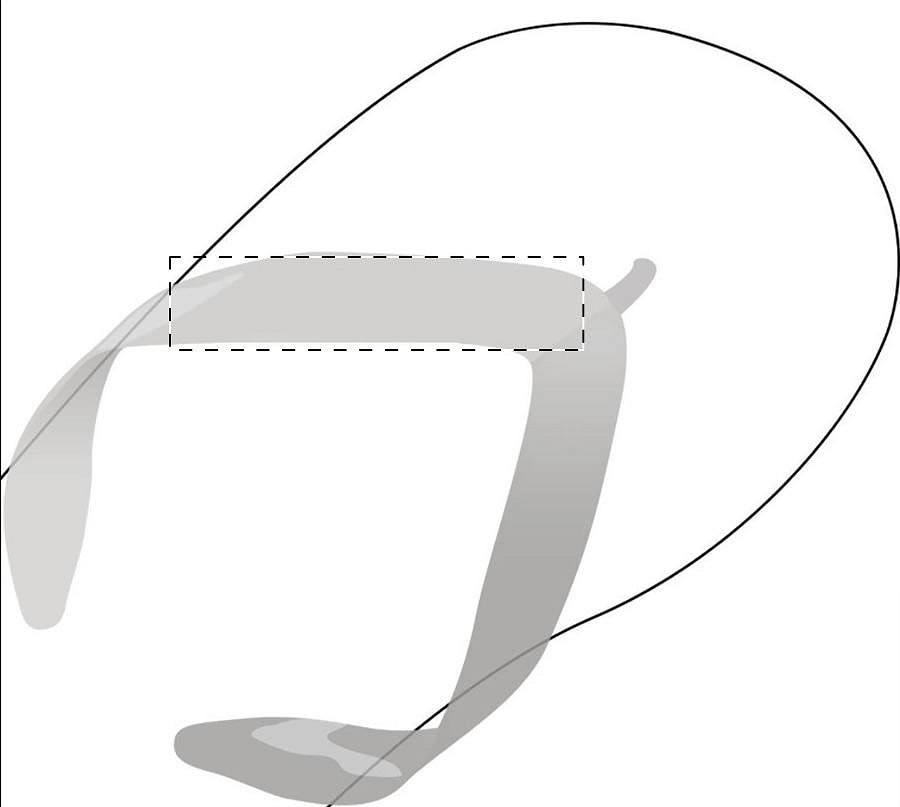 Left slipper - left strap