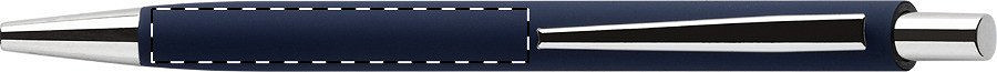 Ballpoint pen barrel - in line with clip