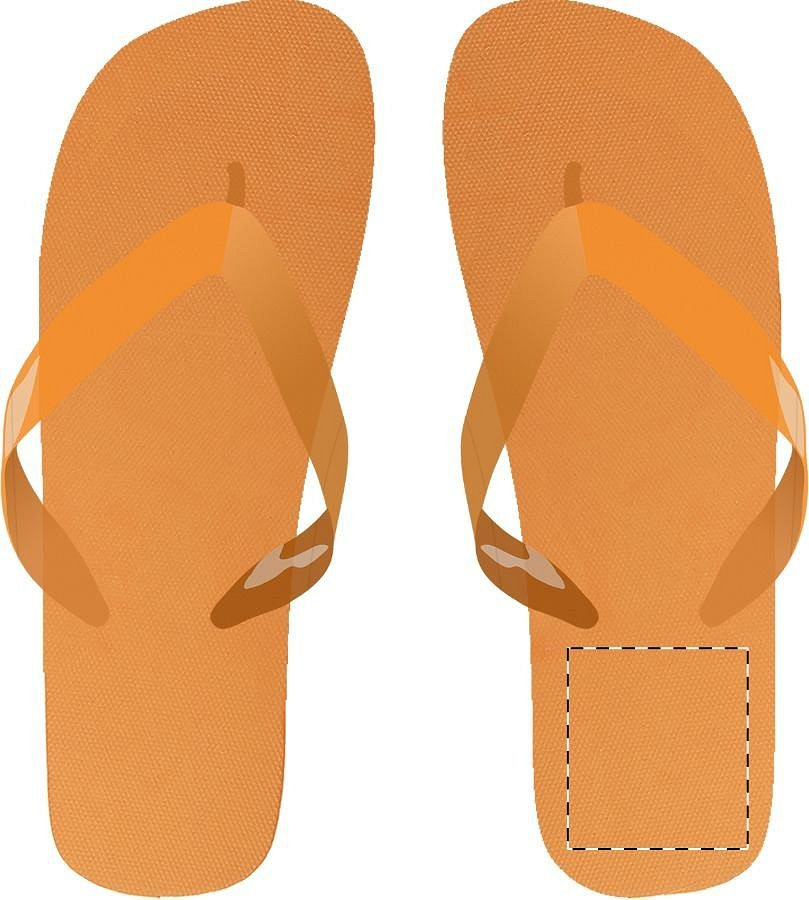 Right sole - below heel