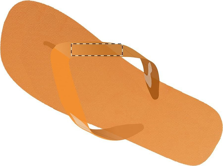 Left slipper - right strap