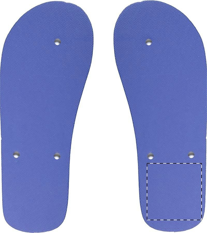 Right sole - below heel