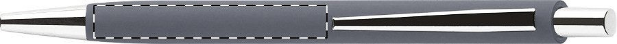 Ballpoint pen barrel - in line with clip